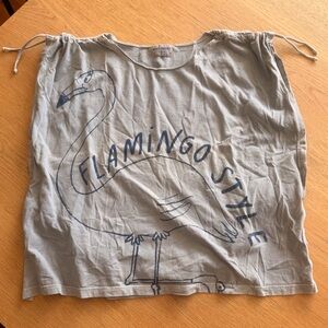 Bobo Choses 8-9y Denim Blue Graphic Top